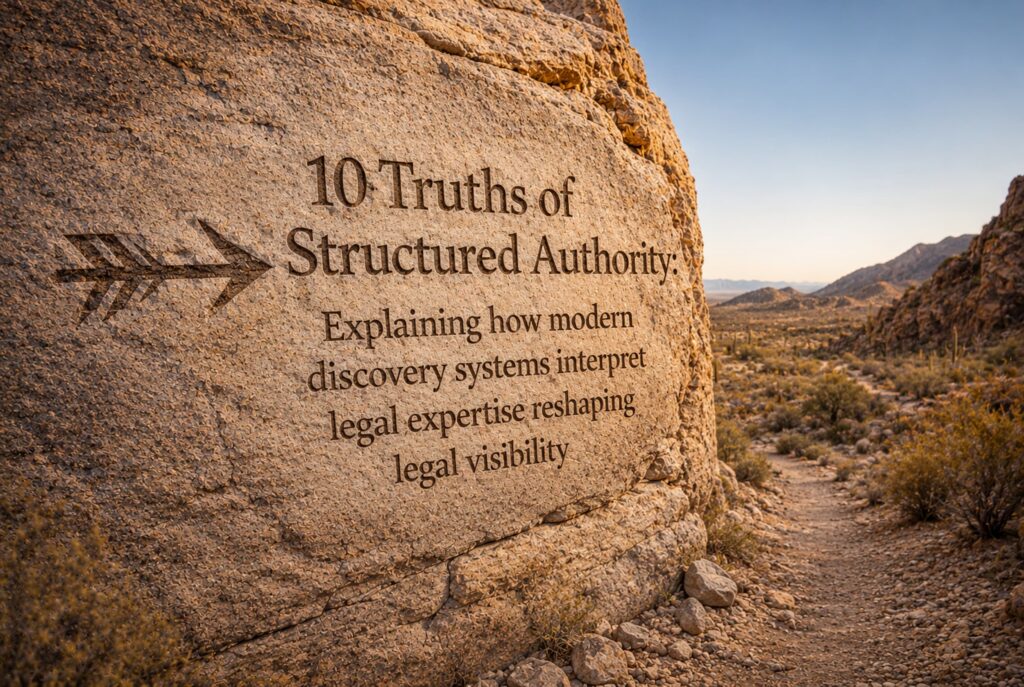 10 Truths of Structured Authority Hero Original Compressed copyright Rain Marketing + Consulting Inc 2026, all rights reserved