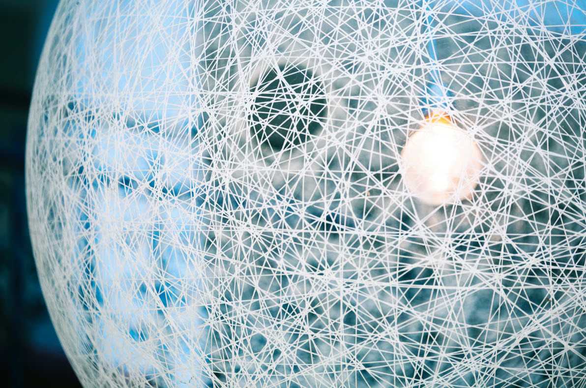 An interconnected modern information network organized around a focused destination